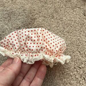 Vintage Strawberry Shortcake doll hat!! Red and white polka dot